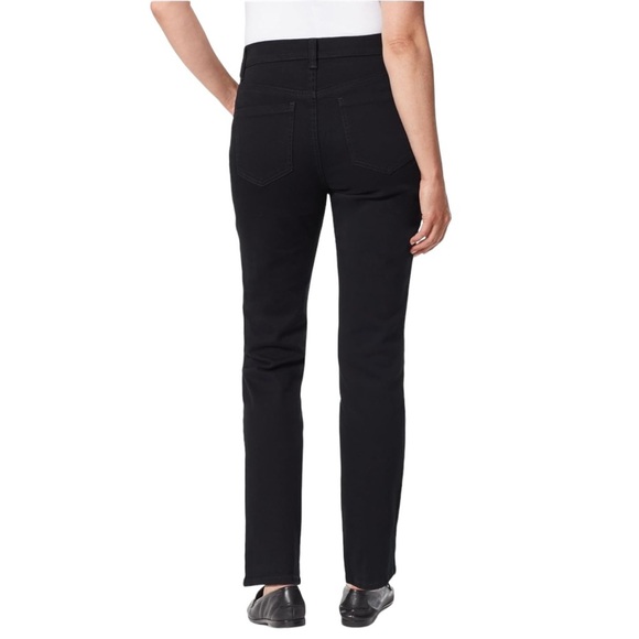 Gloria Vanderbilt‎ Amanda black jeans straight leg Size 18 Stretch - Picture 3 of 6